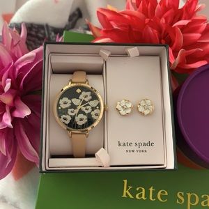 NWT! Kate Spade Watch & Earrings Set